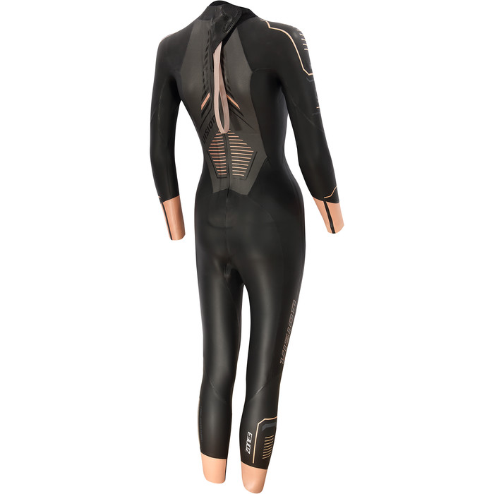 2023 Zone3 Womens Vision Swim Wetsuit WS21WVIS - Black / Rose Pink